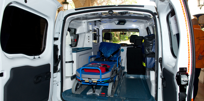 the first 100% electric ambulance - MonteCarlo Ambulances